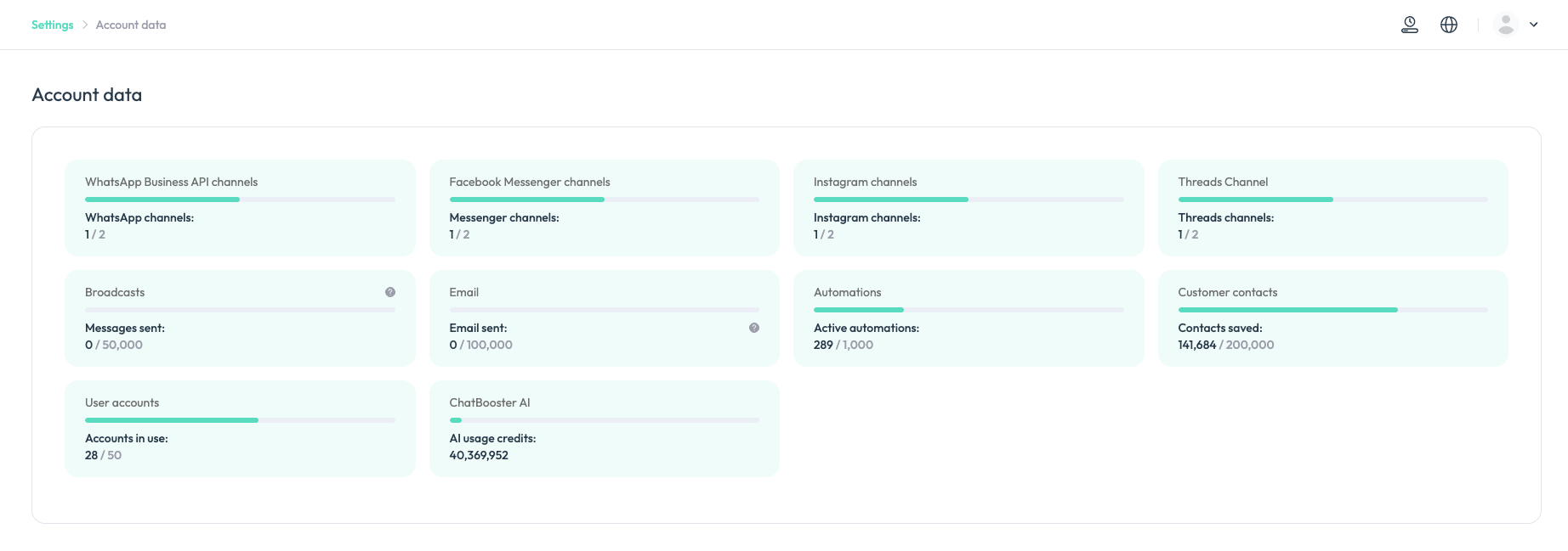 account data