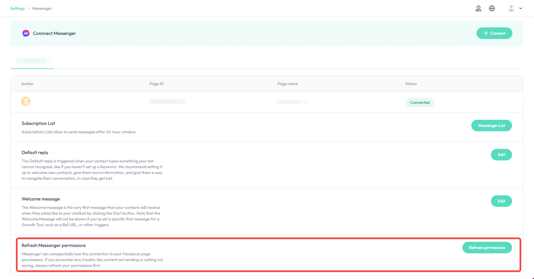 refresh permissions