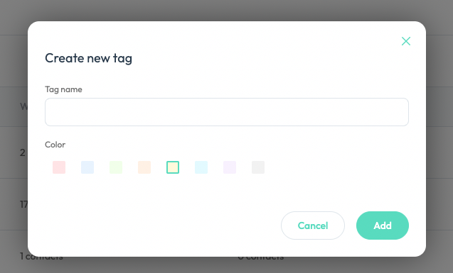 create tags