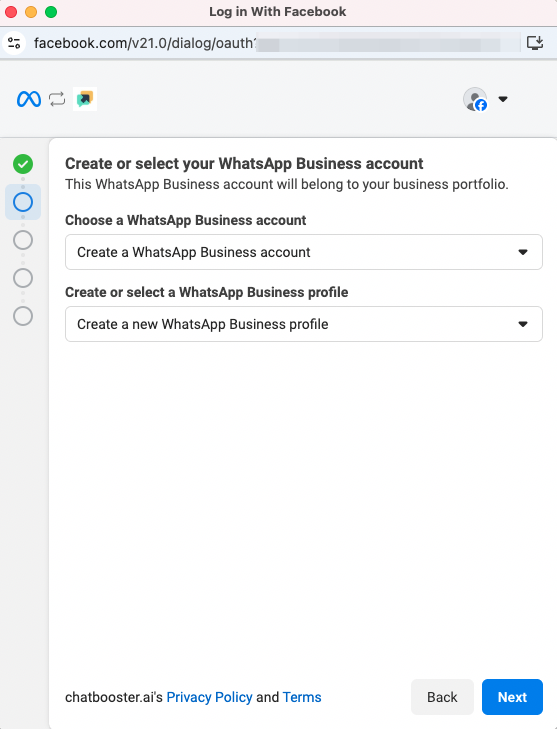 create a WhatsApp Business Account